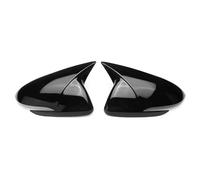 RWRPQEDEXM Cache Extérieur pour Hyundai pour Elantra AD 2016-2020 Couvercle De Rétroviseur Latéral en Fiber De Carbone Noir Brillant Changement Rétroviseur(Black)