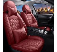 RWTECH Ensemble universel de housses de siège de voiture pour Ford Mustang GT Expedition Edge Puma Bronco Sport Maverick Mondeo Focus Flex Accessoires de voiture Rouge luxe
