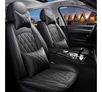 RWTECH Ensemble universel de housses de siège de voiture pour Ford Mustang GT Expedition Edge Puma Bronco Sport Maverick Mondeo Focus Flex Accessoires de voiture Noir luxe
