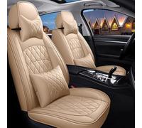RWTECH Lot de housses de siège de voiture universelles pour Kia Optima EX(JF)/Optima GT(JF)/Optima Plug-In Hybrid(JF)/Optima GT Line S (JF)/Optima Sportswagon Accessoires de voiture Beige luxe