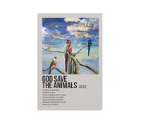 RWTWQGEQWGR Alex G Album God Save The Animals Poster Art Décoration murale Esthétique Couverture Poster Design Peinture 50 x 75 cm Sans cadre