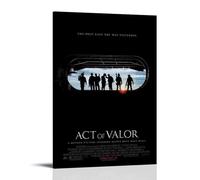 RWTWQGEQWGR Poster Act of Valor - Décoration murale - Esthétique - Poster - 40 x 60 cm - Style cadre