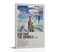 RWTWQGEQWGR Poster Alex G Album God Save The Animals - Décoration murale - Esthétique - 60 x 90 cm - Style cadre