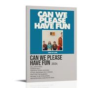 RWTWQGEQWGR Poster avec cadre Can We Please Have Fun par Kings of Leon - Décoration murale - Esthétique - 60 x 90 cm