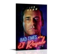 RWTWQGEQWGR Poster « Bad Times at The El Royale » - Décoration murale - Esthétique - Impression sur cadre - 40 x 60 cm