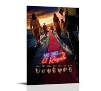 RWTWQGEQWGR Poster « Bad Times at The El Royale » - Décoration murale - Esthétique - Poster - 20 x 30 cm - Style cadre