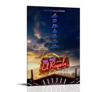 RWTWQGEQWGR Poster « Bad Times at The El Royale » - Décoration murale - Esthétique - Poster - 60 x 90 cm - Style cadre