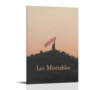 RWTWQGEQWGR Poster de film Les Misérables - Décoration murale - Esthétique - Affiche design - 50 x 75 cm - Style cadre