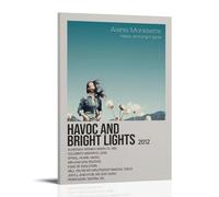 RWTWQGEQWGR Poster décoratif mural avec cadre Alanis Morissette Havoc And Bright Lights - 20 x 30 cm