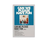 RWTWQGEQWGR Poster décoratif mural avec inscription « Can We Please Have Fun by Kings of Leon » - 60 x 90 cm - Sans cadre