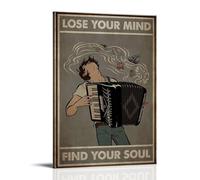RWTWQGEQWGR Poster Lose Your Mind Find Your Soul - Décoration murale - Esthétique - Poster - 30 x 45 cm - Style cadre