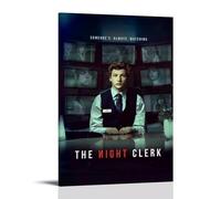 RWTWQGEQWGR Poster The Night Clerk - Décoration murale - Esthétique - Poster - Peinture avec cadre - 50 x 75 cm