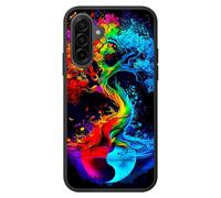 RWUTYTIUL Coque pour Samsung Galaxy A16 5G 6,7", coque de protection intégrale ultra fine et flexible en TPU souple et résistant aux chocs pour homme et femme, arbre bleu rouge