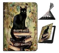 RWUTYTIUL Coque pour Samsung Galaxy Tab S9 11"/S9 FE 10,9", résistante aux chocs, protection intelligente, multi-angle de visionnage pour femme et homme, avec mise en veille/réveil automatique, chat