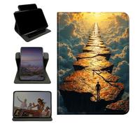 RWUTYTIUL Coque pour Samsung Galaxy Tab S9 11"/S9 FE 2023/S10 FE/S10 Lite 11" 2025, support rotatif à 360 degrés avec multi-angles de visualisation verticale et horizontale, coque antichoc Cloud Stone