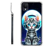 RWUTYTIUL Coque transparente pour TCL Ion Z T501L T501C TCL A3/A30 5,5" avec cordon - Transparente - Anti-rayures - En TPU souple - Flexible et résistant aux chocs - Pour homme et femme - Écouteurs