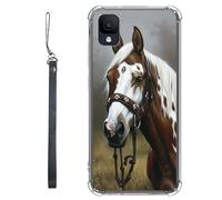 RWUTYTIUL Coque transparente pour TCL Ion Z T501L T501C TCL A3/A30 5,5" avec cordon - Transparente, anti-rayures et souple, en TPU souple et résistant aux chocs - Pour homme et femme - Cheval