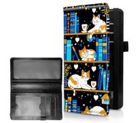 RWUTYTIUL Couverture de registre de chèques personnel pour homme et femme, grande capacité en cuir avec porte-stylo, organiseur de chèques, portefeuille pour cartes de dames, blocage RFID, Chéquier