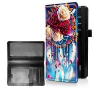 RWUTYTIUL Couverture pour chéquier personnel femme et homme, grande capacité en cuir avec porte-stylo, organiseur de cartes pour femme, blocage RFID, dragon violet, Chéquier-856