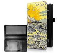 RWUTYTIUL Couverture pour chéquier personnel femme et homme, grande capacité en cuir avec porte-stylo, organiseur de cartes pour femme, blocage RFID, dragon violet, Chéquier-838
