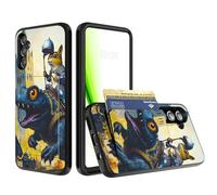 RWUTYTIUL Étui portefeuille pour Samsung Galaxy A24 5G 6,5" avec fente pour cartes, cartes de crédit, cartes d'identité, espèces, double couche de protection antichoc en silicone souple robuste pour