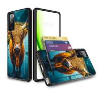 RWUTYTIUL Étui portefeuille pour Samsung Galaxy Note 20 Ultra 5G 6,9" avec fente pour cartes, cartes de crédit, cartes d'identité, espèces, double couche de protection antichoc en silicone souple