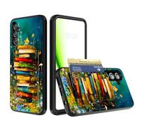RWUTYTIUL Étui portefeuille pour Samsung Galaxy S21 5G 6,2" avec fente pour cartes, cartes de crédit, cartes d'identité, espèces, double couche de protection antichoc en silicone souple robuste pour