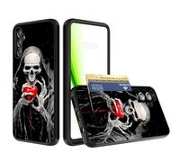 RWUTYTIUL Étui portefeuille pour Samsung Galaxy S24 FE 5G 6,7" avec fente pour cartes, cartes de crédit, cartes d'identité, espèces, double couche de protection antichoc en silicone souple robuste