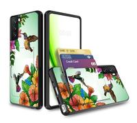 RWUTYTIUL Étui portefeuille pour Samsung S21 5G de 6,2", Galaxy S21 5G pour homme et femme avec fente pour cartes, cartes de crédit, cartes d'identité, espèces, double couche - Coque de protection