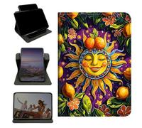 RWUTYTIUL Étui pour Amazon Kindle Fire 7 (9e/7e/5ème génération, versions 2019/2017/2015), support rotatif à 360 degrés avec multi-angle de visualisation verticale et horizontale coque antichoc Sun