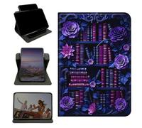 RWUTYTIUL Étui pour iPad Air 5e/4e génération 2022/2020 11"/iPad Pro 11" (4e/3e/2e/1ère génération), support rotatif à 360 degrés avec coque verticale antichoc multi-angle pour homme et femme, livres