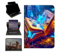 RWUTYTIUL Étui pour iPad Air 5e/4e génération 2022/2020 11"/iPad Pro 11" (4e/3e/2e/1ère génération), support rotatif à 360 degrés avec coque verticale antichoc multi-angle pour homme et femme, livre