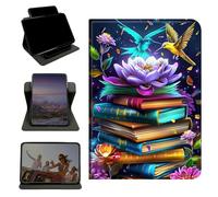 RWUTYTIUL Étui pour iPad Pro 11" M5 2025 6{^>e<^} génération/M4 2024 5e génération, support rotatif à 360 degrés avec coque de protection verticale antichoc multi-angles pour homme et femme, livre