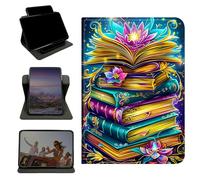 RWUTYTIUL Étui pour iPad Pro 11" M5 2025 6{^>e<^} génération/M4 2024 5e génération, support rotatif à 360 degrés avec coque de protection verticale antichoc multi-angles pour homme et femme, livre