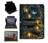 RWUTYTIUL Étui pour iPad Pro 11" M5 2025 6e génération/M4 2024 5e génération, support rotatif à 360 degrés avec coque de protection verticale antichoc multi-angles pour homme et femme, livres de
