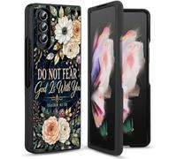 RWUTYTIUL Étui pour Samsung Galaxy Z Fold 7 2025 | Coque de protection minimaliste ultra fine et durable en polycarbonate rigide pour homme et femme, Genèse 41:10