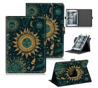 RWUTYTIUL - Étui universel pour iPad/Samsung/Kindle/Onn/TCL/Android/Dragon Touch 9.7 9.6 10.1 10.2 10.4 10.5 pouces, support protecteur rotatif à 360 degrés, couverture de visualisation multiple