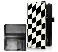 RWUTYTIUL Housse de carnet de chèques personnel pour homme et femme, grande capacité en cuir avec porte-stylo, organiseur de cartes pour femme, blocage RFID, dragon flamboyant violet, Chéquier-884