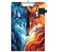 RWUTYTIUL Porte-bloc avec passant pour stylo, format lettre A4, clip discret et porte-stylo autocollant pour ordinateurs portables, infirmières, étudiants, bureau, médecins, salles de classe, femmes