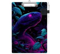 RWUTYTIUL Porte-bloc avec passant pour stylo, format lettre A4, clip discret et porte-stylo autocollant pour ordinateurs portables, infirmières, étudiants, bureau, médecins, salles de classe, femmes