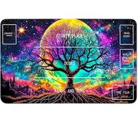 RWUTYTIUL Tapis de jeu pour carte MTG 61 x 35,6 cm avec zone B, tapis de jeu cousu pour tableau de commandant, JCC RPG, CCG, jeu, tablette, ordinateur de bureau, tapis de souris pour accessoires de