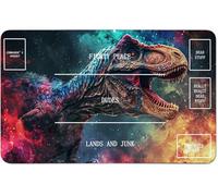 RWUTYTIUL Tapis de jeu pour cartes MTG 61 x 35,6 cm avec zone B, tapis de jeu cousu pour tableau de commandant, JCC RPG, CCG, tablette, ordinateur de bureau, tapis de souris pour accessoires de jeu