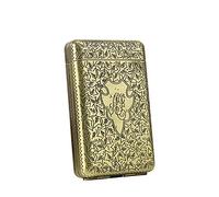 Rwxcow Peaky Blinders Étui à cigarettes en métal argenté de haute qualité pour 14 cigarettes Taille normale Produit rétro Cuivre