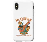 Rx Queen Docteur en pharmacie Groovy Pharmacien Coque pour iPhone X/XS