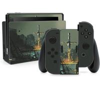 RX021 Protective Film for Joy-Con Game Console and Charging Dock Sticker Top Scratch Protection Custom Sticker Design RX021 (Sword No. 25)