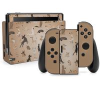 RX021 Protective Film for Joy-Con Game Console and Charging Dock-Stripes-Custom Sticker RX021 (Dog No.20)