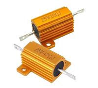 RX24 25W Aluminum Power Metal Shell Case Wirewound Resistor 820R 910R 1K 1.2K 1.5K 1.8K 2K 2.2K 2.4K 2.5K 2.7K 3K 3.3K 3.6K Ohm NWPNLXEA(RX24 25W 510R 1pcs)