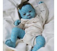 RXDOLL 48CM Vie réelle Poupées bébé Reborn Avatar Fille Poupées Nouveau-nés Réalistes Yeux Ouverts comme la Vie bébé Poupées Qui Ont l'air Vraies La Vie Poupée bébé avec Corps Souple