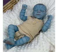 RXDOLL Avatar Poupée Reborn en vinyle membres en tissu 45,7 cm poupée réaliste qui ressemble à la vie réelle nouveau-né elfe bébé bébé bébé cadeau d'anniversaire de Noël