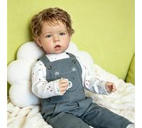 RXDOLL Corps en vinyle doux de 71,1 cm pour poupée Reborn | Poupée Reborn, cheveux enracinés ouverts, poupées réalistes qui ont l'air réalistes, bébés Reborn, jouet fait à la main pour